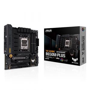 ASUS TUF GAMING B650M-PLUS AMD Ryzen B650 AM5 Micro-ATX Motherboard