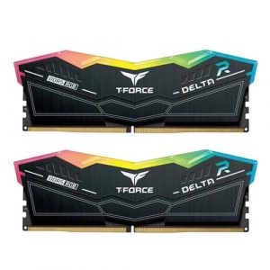 TeamGroup T-Force Delta RGB 32GB (16GBx2) DDR5 5200MHz (Black) Memory FF3D532G5200HC40CDC01