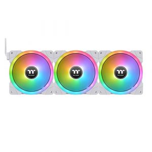 Thermaltake SWAFAN EX12 RGB PC Cooling Fan White TT Premium Edition (3-Fan Pack) CL-F161-PL12SW-A