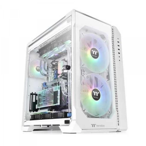Thermaltake View 51 Snow ARGB Edition (E-ATX) Full Tower Cabinet With Tempered Glass Side Panel (White) CA-1Q6-00M6WN-00
