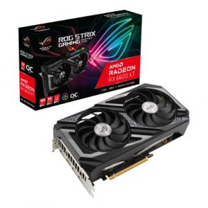 ASUS ROG STRIX Radeon RX 6600 XT 8GB GDDR6 PCI Express 4.0 CrossFireX Support ATX Video Card ROG-STRIX-RX6600XT-O8G-Gaming