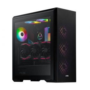 XPG Defender Black ATX MESH Front Panel Mid-Tower Cabinet DEFENDER-BKCWW