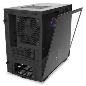 NZXT H Series H210 Matte Black Tempered Glass Mini-ITX Tower Case CA-H210B-B1