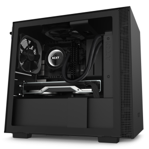 NZXT H Series H210 Matte Black Tempered Glass Mini-ITX Tower Case CA-H210B-B1