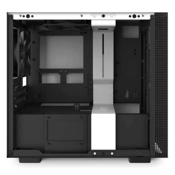 NZXT H Series H210 Matte White/Black Tempered Glass Mini-ITX Tower Case CA-H210B-W1