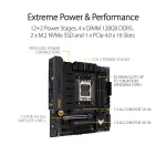 ASUS TUF GAMING B650M-PLUS AMD Ryzen B650 AM5 Micro-ATX Motherboard