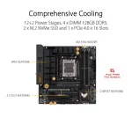 ASUS TUF GAMING B650M-PLUS WIFI AMD Ryzen B650 AM5 Micro-ATX Motherboard