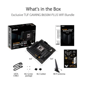 ASUS TUF GAMING B650M-PLUS WIFI AMD Ryzen B650 AM5 Micro-ATX Motherboard