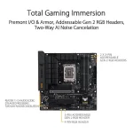 ASUS TUF GAMING B760M-PLUS D4 Intel B760 LGA 1700 mITX Motherboard