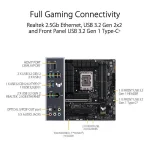 ASUS TUF GAMING B760M-PLUS D4 Intel B760 LGA 1700 mITX Motherboard