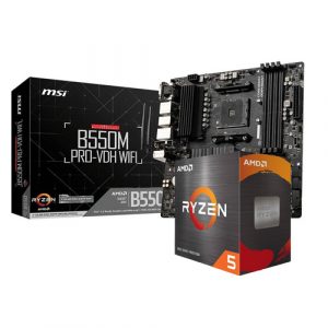 AMD Ryzen 5 5600X Processors   MSI B550M PRO-VDH WIFI AMD Motherboard Combo Deal