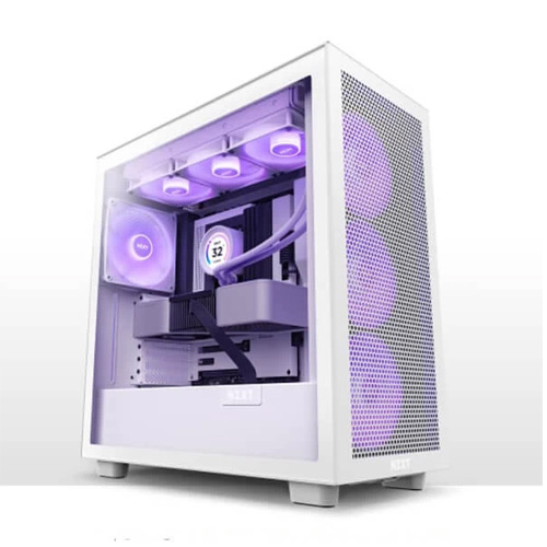 NZXT H7 Flow ATX Mid-Tower Case White CM-H71FW-01 - Best Buy