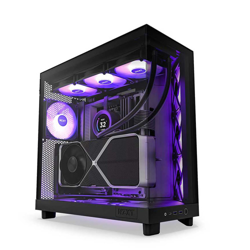 NZXT H5 Flow Matte Black Mid Tower Chassis - CC-H51FB-01