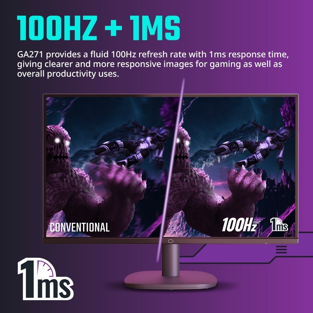 Cooler Master Gaming GA241 23.8″ Full HD 100Hz Monitor CMI-GA241-IN