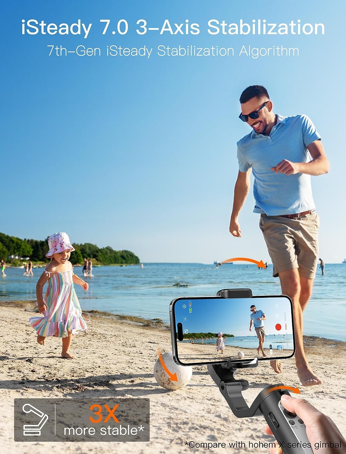 Hohem iSteady XE – 3 Axis Handheld Pocket Gimbal (Black)