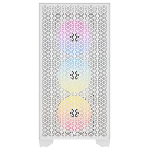 Corsair 3000D RGB Airflow Mid-Tower (ATX) Cabinet (White) CC-9011256-WW