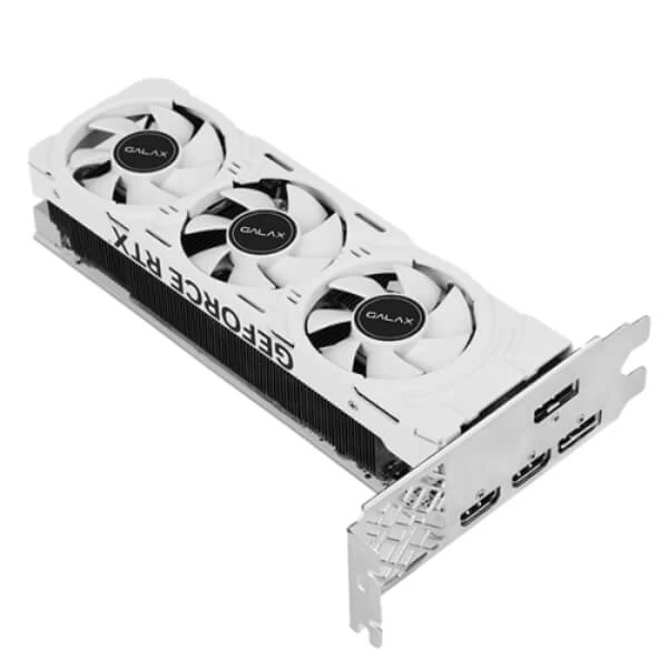 Galax RTX 4060 LP White 8GB Gaming Graphics Card 46NSL8MN9HLP