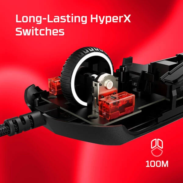 HyperX Pulsefire Haste 2 RGB Gaming Mouse (Black) 6N0A7AA