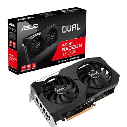 ASUS Dual Radeon RX 6600 8GB GDDR6 Graphic Card DUAL-RX6600-8G-V3