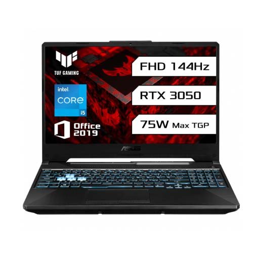 ASUS 15.6 Inch i5-11400H  RTX3050 8GB RAM 512GB SSD Gaming Laptop FX506HC-HN089WS