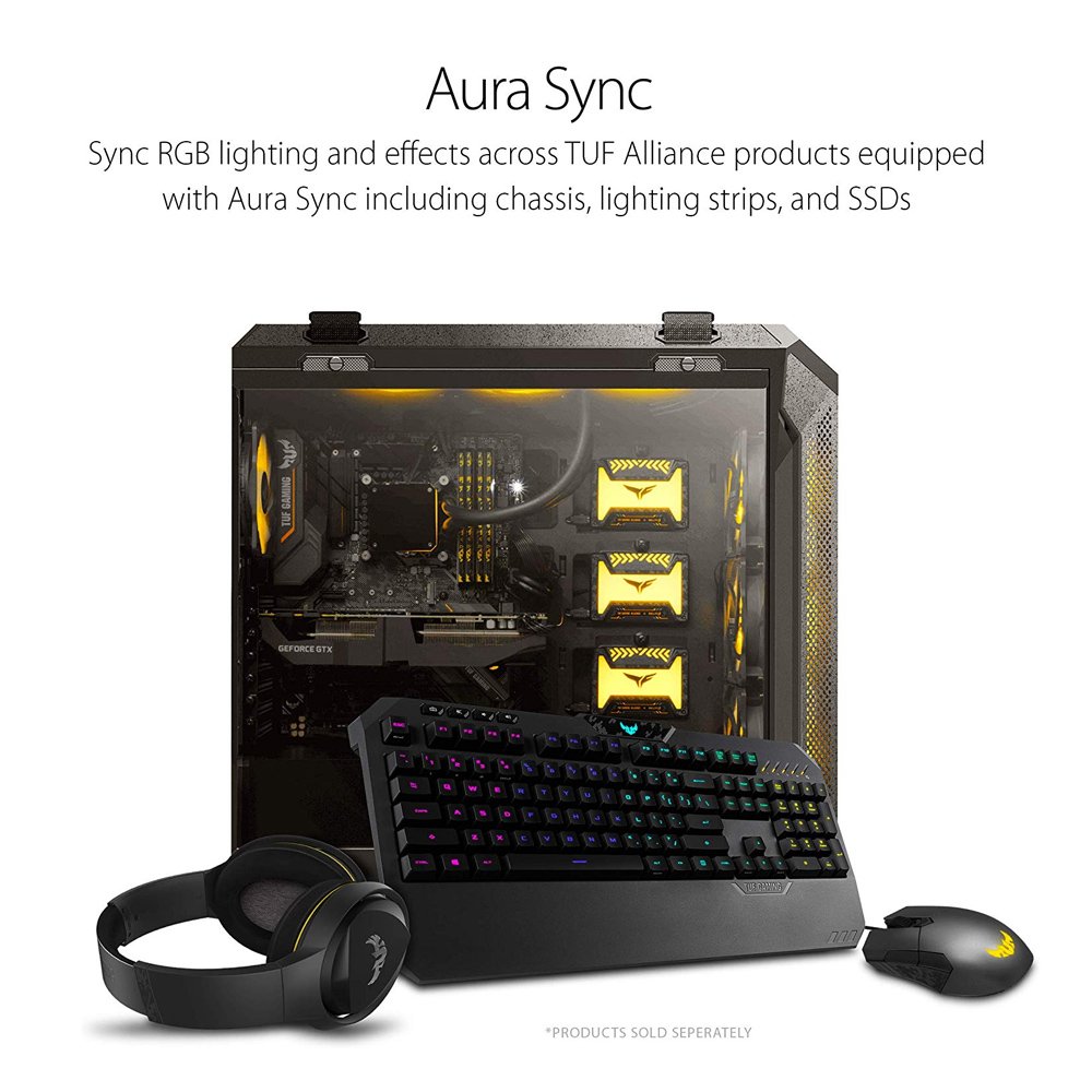 ASUS TUF Gaming GT501 E-ATX Mid Tower Cabinet With Tempered Glass Side Panel