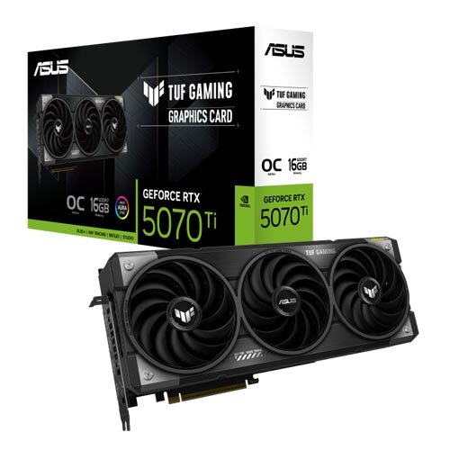 ASUS TUF Gaming GeForce RTX 5070 Ti 16GB GDDR7 OC Edition Graphic Card TUF-RTX5070TI-O16G-GAMING