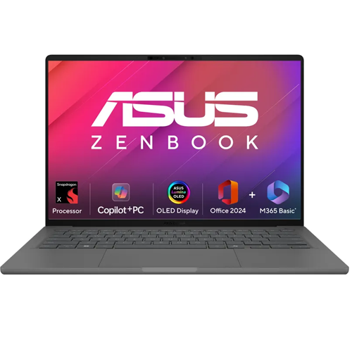 ASUS ZENBOOK A14 OLED 14 Inch SNAPDRAGON X X1 26100 16GB DDR5 RAM 512GB SSD Gaming Laptop UX3407QA-QD259WS