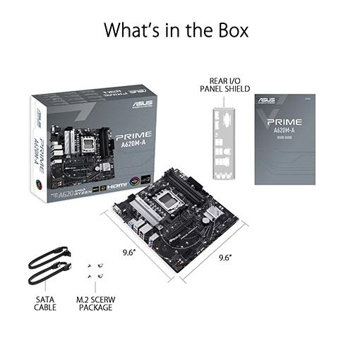 ASUS PRIME A620M-A AM5 A620 Motherboard