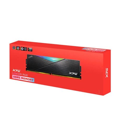 Adata XPG LANCER RGB 16GB (16GBx1) DDR5 6000MHz RAM (Black) Memory AX5U6000C4016G-CLARBK