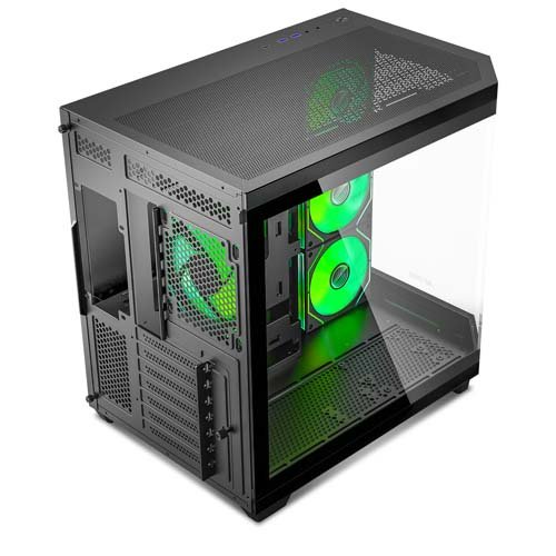 Ant Esports Crystal X11 Mid-Tower High End Gaming Cabinet Black