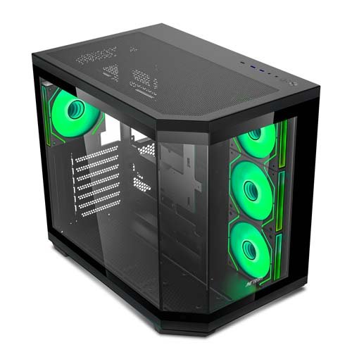 Ant Esports Crystal X11 Mid-Tower High End Gaming Cabinet Black