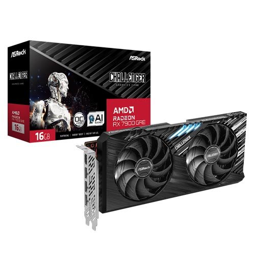 Asrock AMD Radeon RX 7900 GRE Challenger 16GB OC Graphic Card RX7900GRE CL 16GO