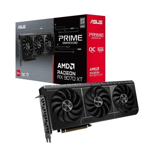 Asus Prime Radeon RX 9070 XT OC Edition 16GB GDDR6 Graphics Card PRIME-RX9070XT-O16G