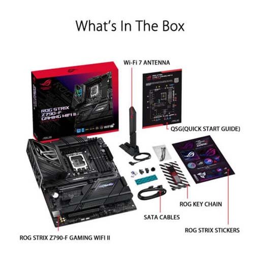Asus ROG Strix Z790-F Gaming WIFI II Motherboard ROG-STRIX-Z790-F-GAMING-WIFI-II