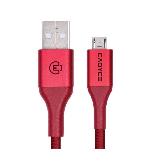 Cadyce CADMiUM USB to Micro-USB Braided Cable Red CA-UMICRORed