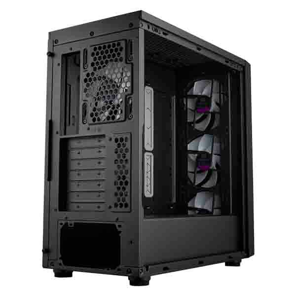 Cooler Master MasterBox 600 ARGB (E-ATX) Mid Tower Cabinet (Black) MB600-KGNN-S00
