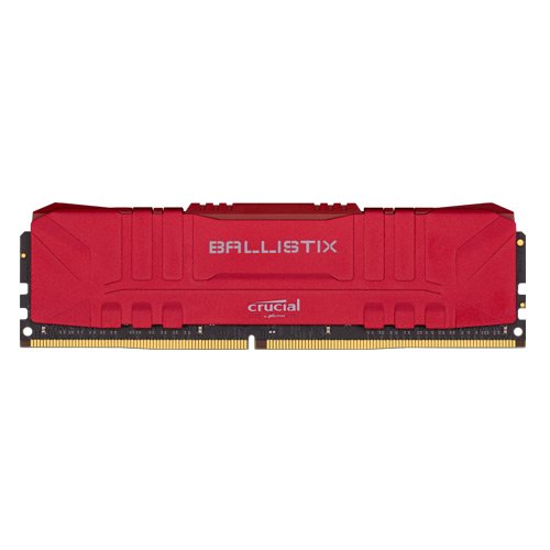 Crucial Ballistix 16GB DDR4-2666 Desktop Gaming Memory (Red) BL16G26C16U4R