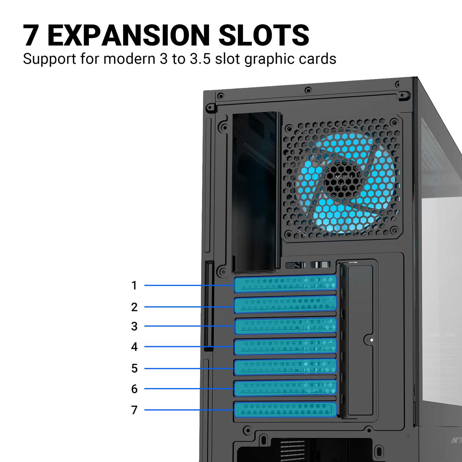Ant Esports Crystal Z3 ARGB (ATX) Mid Tower Cabinet (Black)