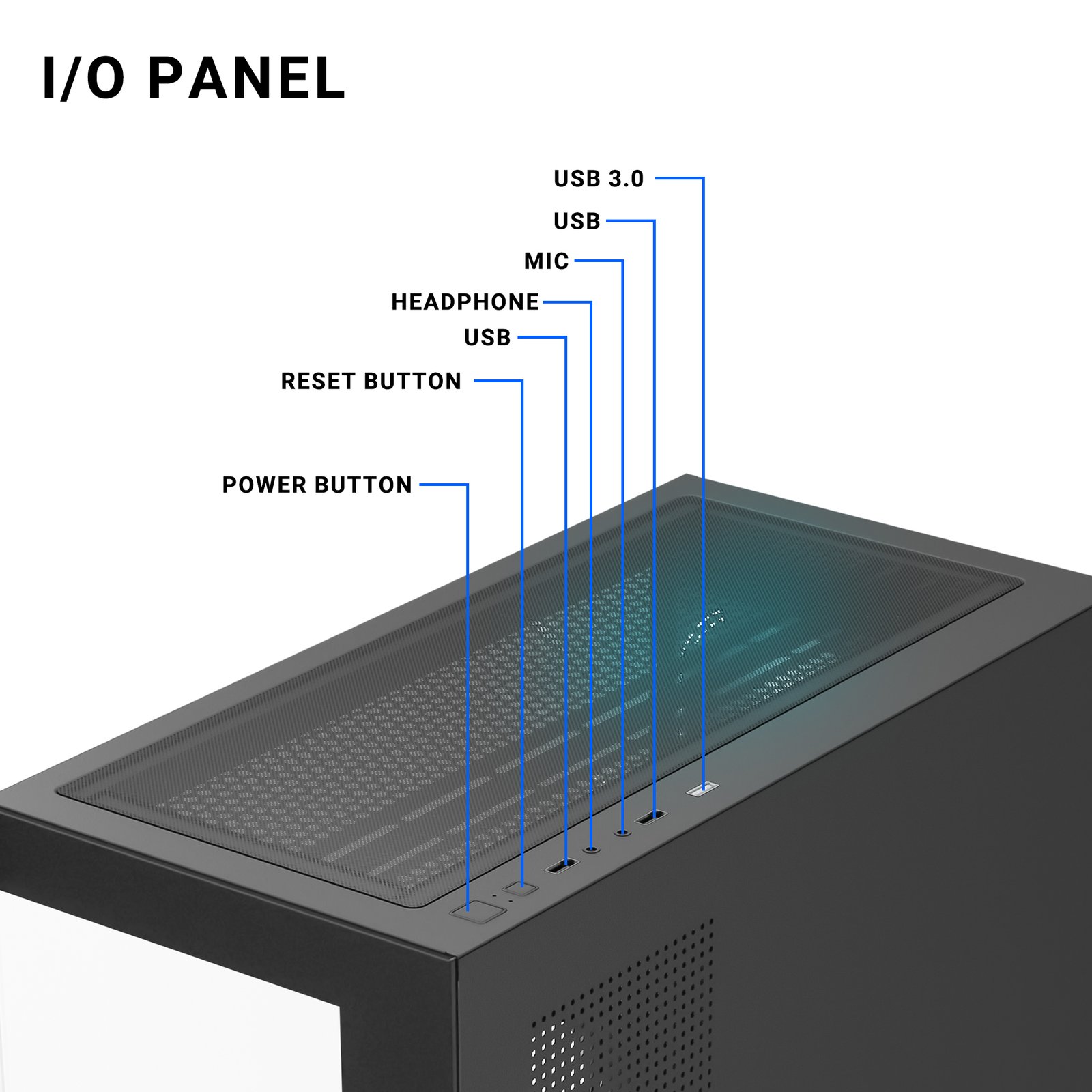 Ant Esports Crystal Z3 ARGB (ATX) Mid Tower Cabinet (Black)