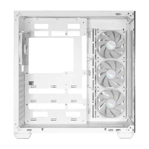 GALAX HOF Allsynq ARGB White ATX Mid Tower Case with 7 preinstall ARGB Fans