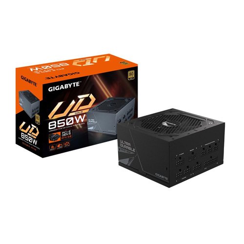 GIGABYTE GP-UD850GM PG5 Rev2.0 PCIe5.0 Ready  ATX3.0 850W 80 Plus Gold Certified Fully Modular Power Supply