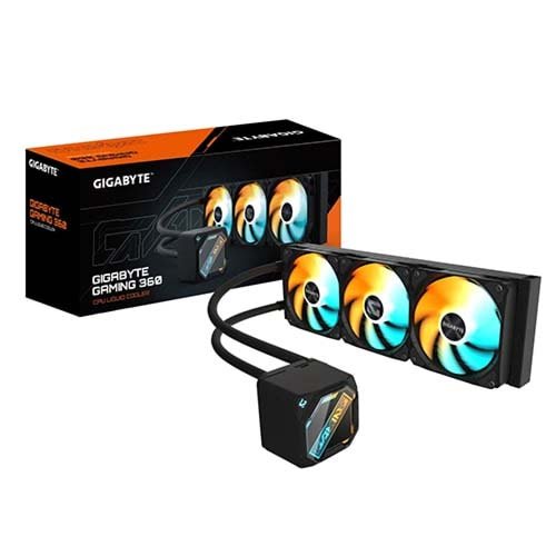 Gigabyte GAMING 360 ARGB Black AIO CPU Cooler - GP-GIGABYTE GME 360