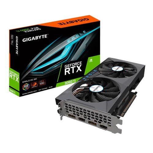Gigabyte GeForce RTX 3060 Ti EAGLE OC 8G 8GB GDDR6X Graphic Card GV-N306TEAGLE OC-8GD