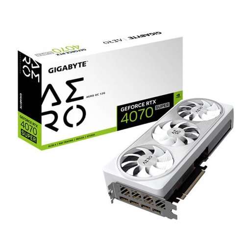 Gigabyte RTX 4070 Super Aero OC 12GB Gaming Graphics Card GV-N407SAERO-OC-12GD