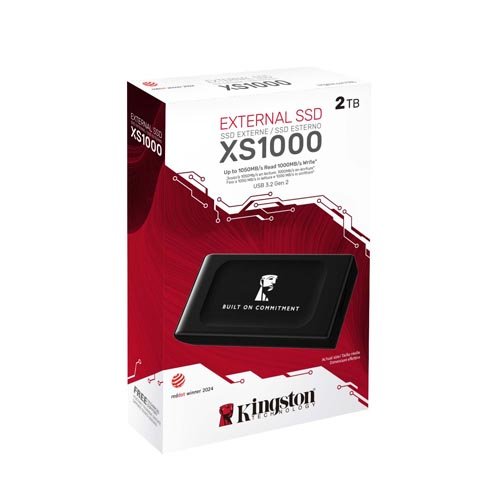 Kingston 2TB XS1000 USB-A 3.2 Gen 2 External SSD SXS1000/2000GA