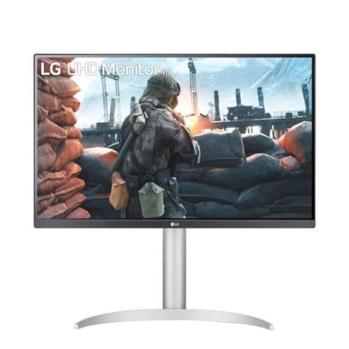 LG 27UP650-W 27-inch 4K UHD 60Hz IPS Borderless White Monitor