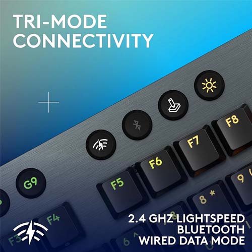 Logitech G G915 X LIGHTSPEED Low-Profile Wireless RGB Mechanical Gaming Keyboard 920-012680 Carbon-Tactile