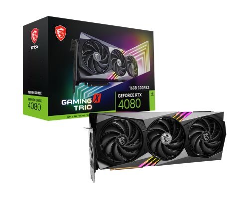 MSI GeForce RTX 4080 16GB GAMING X TRIO Graphic Card