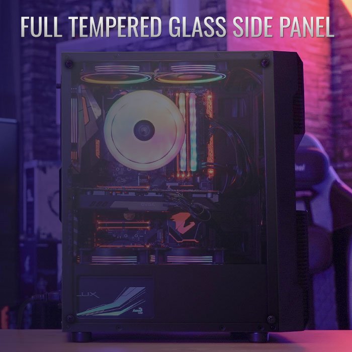 Aerocool Menace Saturn FRGB Mid Tower Cabinet