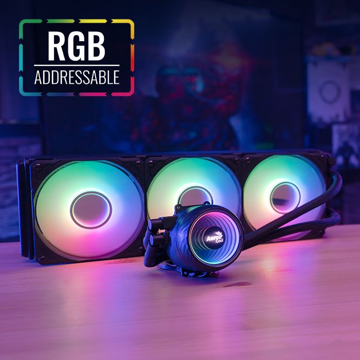 Aerocool Mirage L360 ARGB CPU Liquid Cooler (Black) MIRAGE-L360-ARGB-BLACK